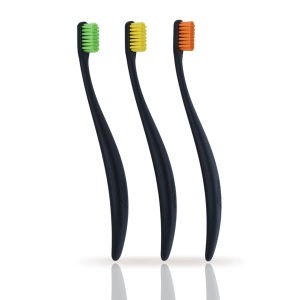 TRIO-PACK trzy szczoteczki do zębów PROMIS, czarne